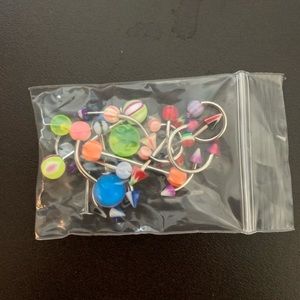 Assorted body jewelry